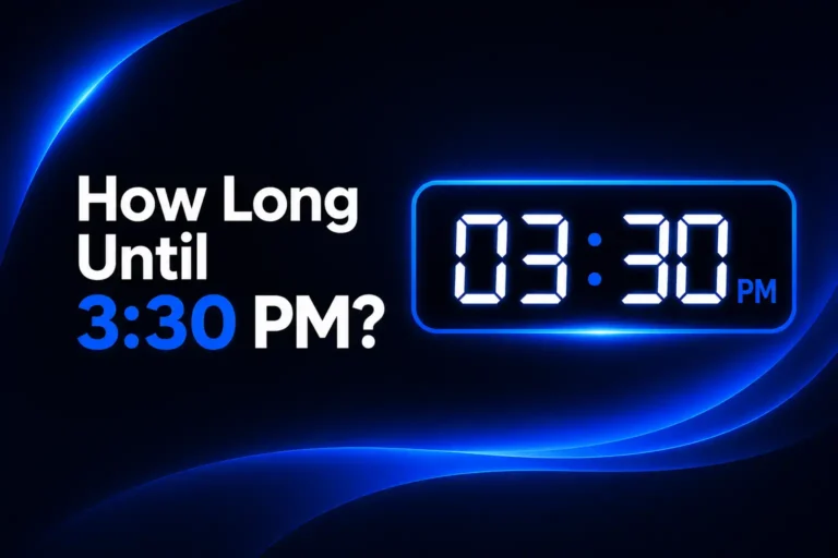 How Long Until 3.30 pm