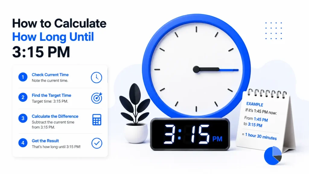 How to Calculate How Long Until 3:15 PM