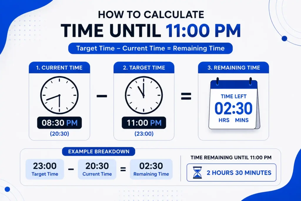 How to Calculate the Time Until 11 PM Yourself
