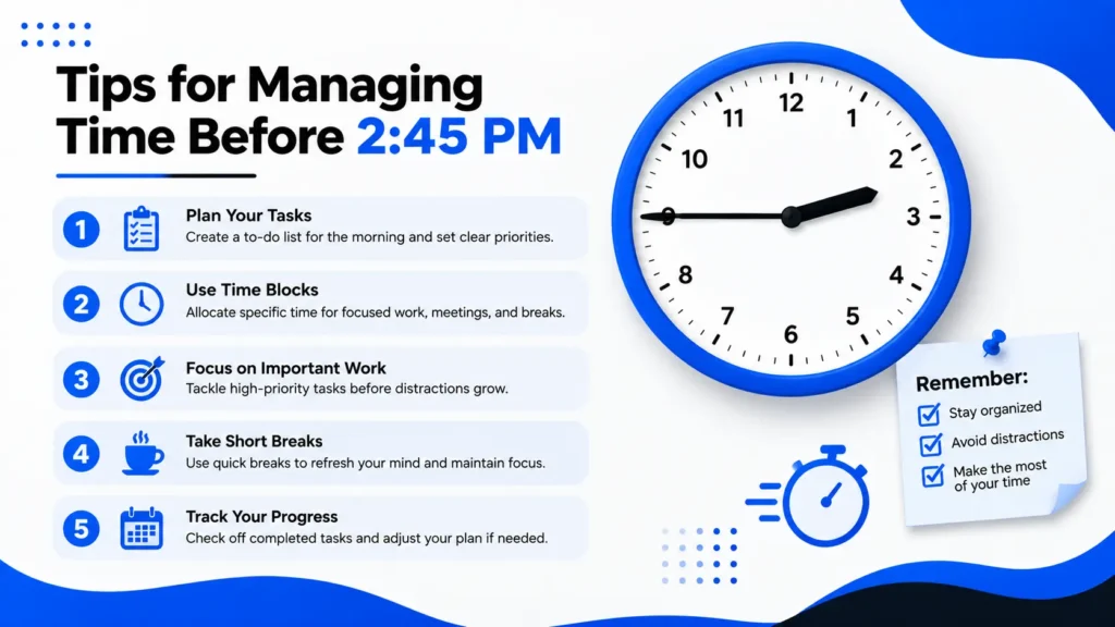 Tips for Managing Time Before 2:45 PM